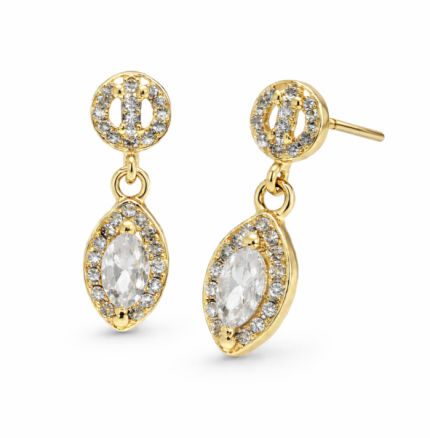Tg2927-Gold plated ladies earrings