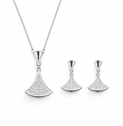Ts2513n/e-Silver plated jewellery set