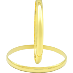 Tg632/6mm -Gold plated half round bangles(sold individually)