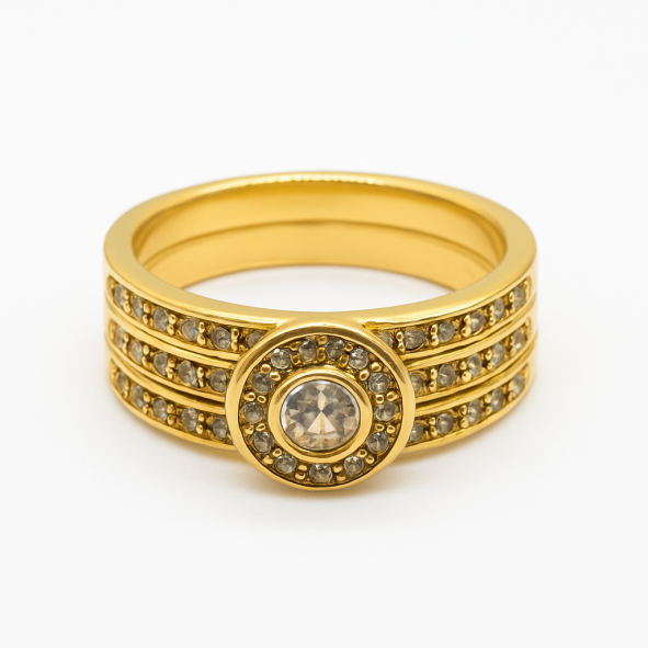 tog tr1044 Tr1044-Gold plated ladies fancy tripset - Image 1