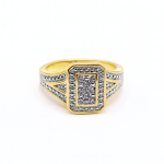 Tr1050-Gold plated ladies dress ring-gift box included