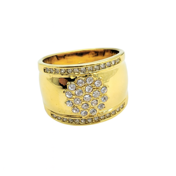 tog tr1071 Tr1071-Gold plated ladies dress ring-gift box included - Image 1