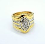 Tr1110-Gold plated ladies ring