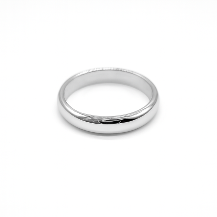 Ts4mm-Silver plated band