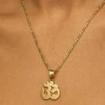 Tg46- Gold plated aum pendant and chain - Image 2