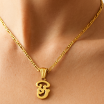 Tg46- Gold plated aum pendant and chain - Image 3