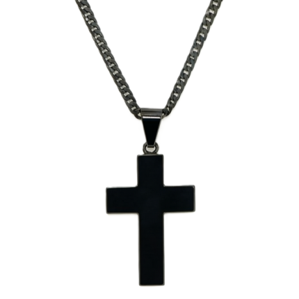 Tb645-Gents cross pendant and chain